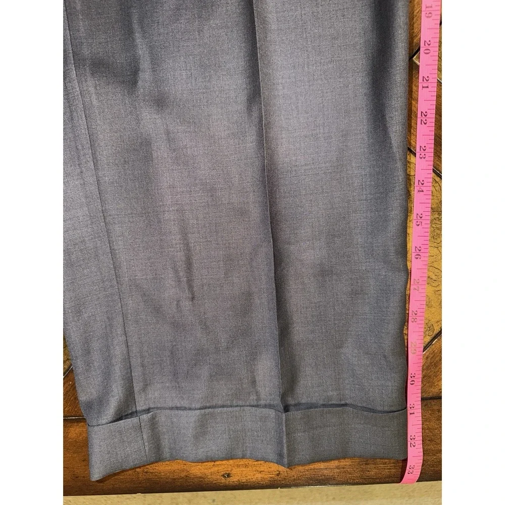 Tiglio Luxe Italian Lanificio Di Biella Men 2PC Suit Color‎ Gray Size 54L- 46x32
